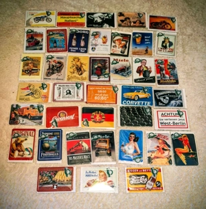 Sammlungsauflösung: 350+ neue Blechschilder (14,5x