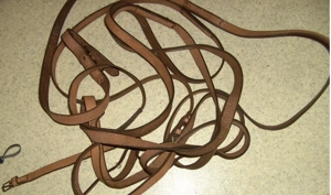 Einspännergeschirr schwarzes Leder Gr. P Bild 3