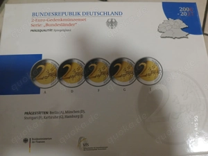 7 x 2-Euro-Gedenkmünzenset Deutschland Serie Bundesländer