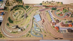 Traum Modelleisenbahn Anlage Spur N, 225x115cm