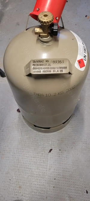 Gasflasche 11kg grau