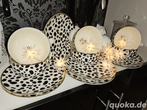 Tigersets 6 mal Tasse xl mit Teller 6 mal