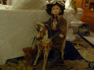 neuwertige Künstlerpuppen, Puppenwagen, Porzelan, aus noblem Nachlass, Einzelstücke