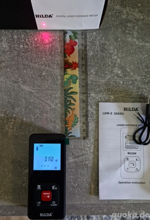 Profi Laser Distanzmesser 50 Meter USB LCD Tester Neu  Bild 5