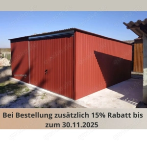   Blechgarage nach Maß Metallcontainer Autogarage 