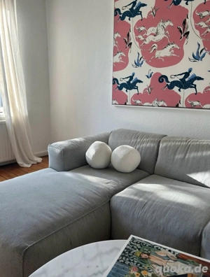 Hudson Ecksofa 3 Sitzer hellgrau westwing