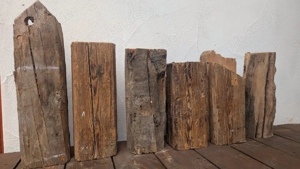 Viele kleine historische Dachbalken Holzbalken Alt (2211)