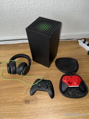 Xbox serie X set spiele Konsole mit kopfhörer 