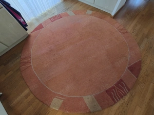 Indo Nepal Teppich * rund * 250 x 250 * Terracotta  