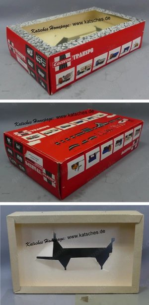 OVP für Anhänger 82507 Carrera Transpo 132 ( Universal 40415 ) uralte rote Version