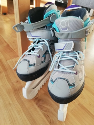 Schlittschuhe größenverstellbar ca. 35 bis 37, praktisch neu!