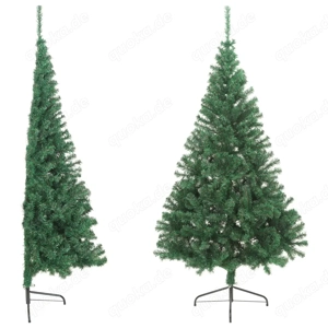 Künstlicher Halb-Weihnachtsbaum Grün 120-240cm aus PET (5Größen)
