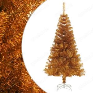 Künstlicher Weihnachtsbaum Golden mit Ständer 120-240cm aus PVC (5Größen)