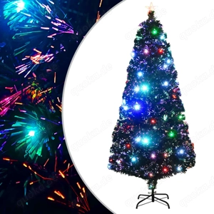 Künstlicher Weihnachtsbaum mit LED s aus Glasfaser 120-240cm (5Größen)