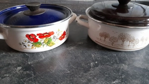 DDR Emaille Kochtöpfe