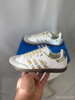 Adidas Samba OG Satin Floral Cloud White Clear Granite   Größe 40