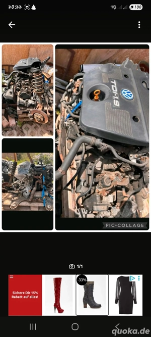 1,9 tdi golf 4 Motor Ahf 110Ps