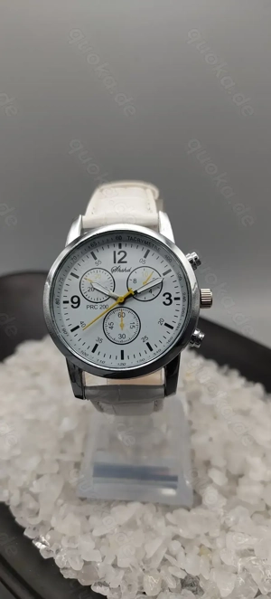 Shshd Damen Armbanduhr, Quartz, Weiß, Leder Armbanduhr 