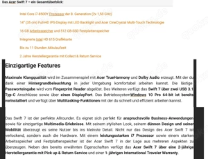 Acer Swift 7  (defekt?) ! Bild 2