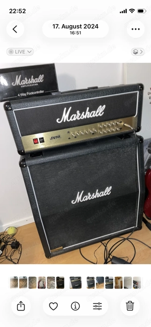 Marshall JVM205H + Marshall 1960 4 12 Cabinet   Top Zustand   Voll funktionsfähig