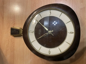 Kienzle Wanduhr Nierenform 50er - 60er elektronisches 