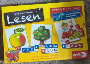Lernspiel " Spaß am Lernen Lesen " von noris im guten, wenig gespielten Zustand