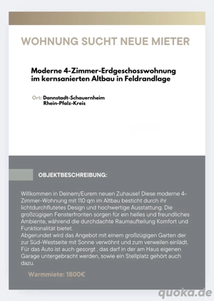 Wohnung sucht Mieter