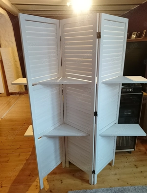Raumteiler   Paravent weiss NEU