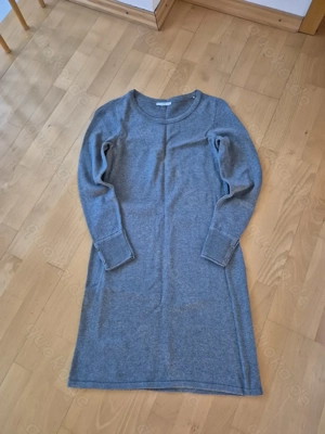 Kleid langarm Strickkleid von Esprit Gr. S grau