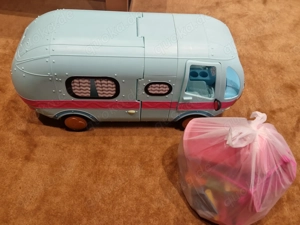 LOLL Mobilwagen mit viel Puppen 