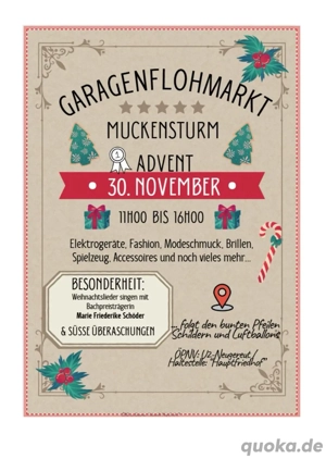 Garagenflohmarkt am 1. Advent