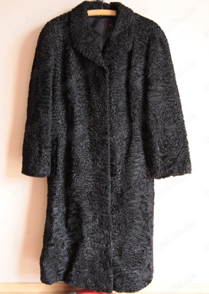eleganter Damen-Persianermantel, handgefertigt in feinster Kürschnerarbeit