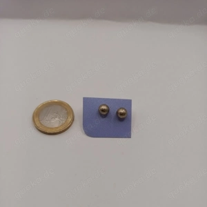 Modeschmuck Ohrringe Ohrstecker Silberfarbe Perlen