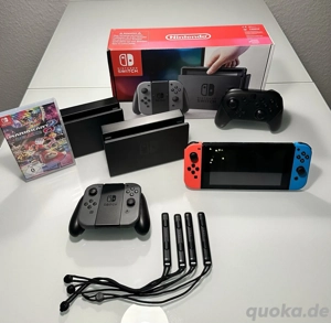 nintendo switch 1 spiele Konsole sehr guter zustand mit Mario kart 8 Deluxe 