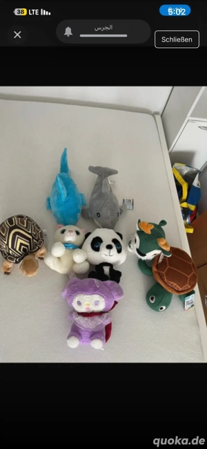 Plüschtiere   Delfin, Hai, Panda, Katze, Bär, Lama, Schildkröten Nue Alle 50 