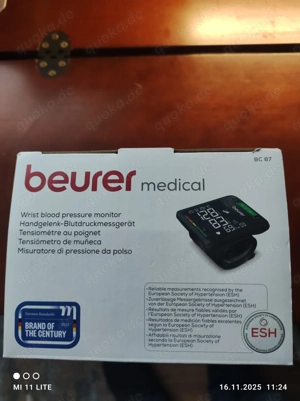 Blutdruckmessgerät-Handgelenk "Beurer BC 87" Neu mit Bluetooth