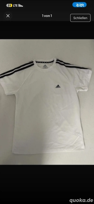 Adidas T-Shirt Weiß Größe S. Gebrauch