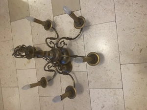 Kronleuchter, Messing, antik, Durchm. 65 cm