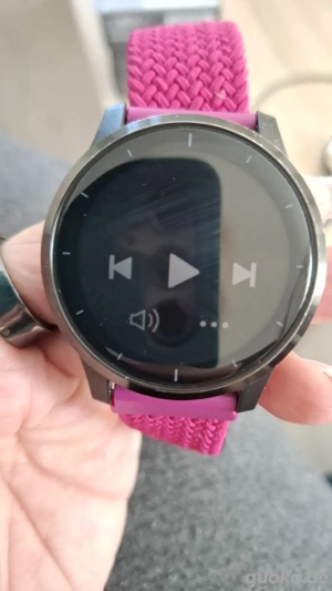 Garmin Vivo active 4 GPS fitness smart Watch Schwartz mit Armbände in guter zustand 