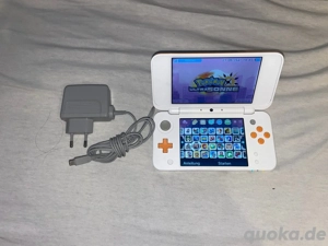 nintendo 2Ds XL weib spiele Konsole mit Ladekabel und Zubehör set 