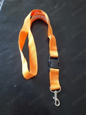 Schlüsselanhänger Logo von Stawag 60cm lang Karabi