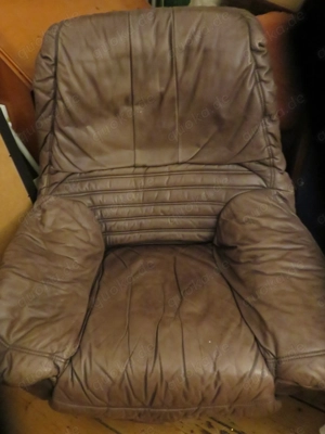 Vintage Schalensessel Leder