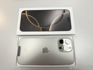 Apple iPhone 16 Pro Max, 256 GB, Titan Natur, Neuwertig, OVP
