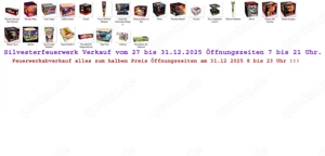 Feuerwerk zu Silvester