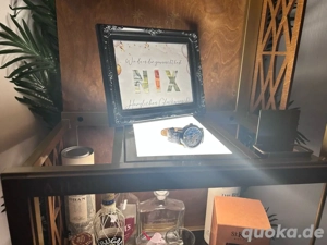 AH Risse Barregal - beleuchtetes Holzregal Hausbar Vitrine 