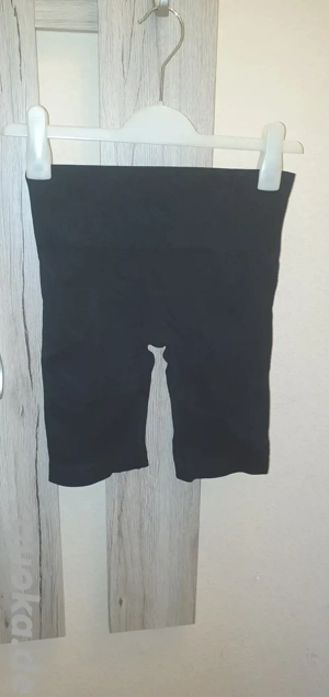 Schwarze Highwaist Radlerhose kurze Leggings Größe S
