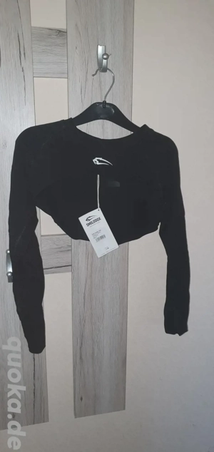 Smilodox croped longsleeve tarra in schwarz Größe S