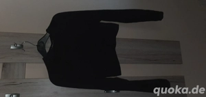 Schwarzes croped Langarm top von FB Sister Größe xs 