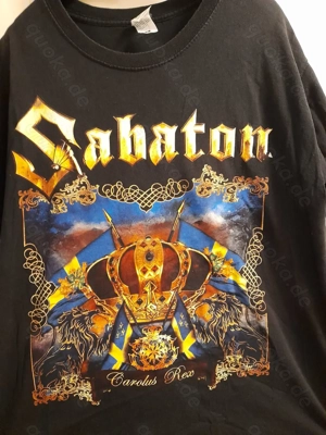 2 SABATON T-Shirts schwarz jeweils nur 1x getragen, wie neu - gewaschen, aus Nichtraucherhaushalt. 