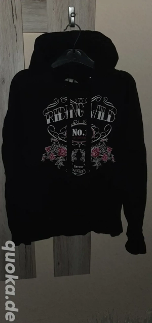 Schwarzer Hoddie Kaputzenpullover von Clockhouse Größe S(36) 